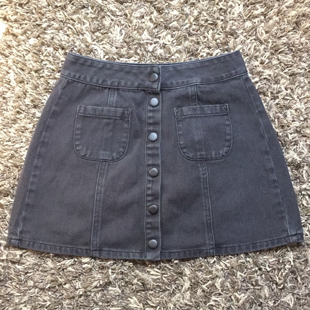 Black Brandy Melville jean skirt